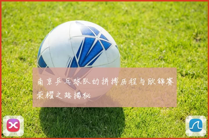 南京乒乓球队的拼搏历程与欧锦赛荣耀之路揭秘