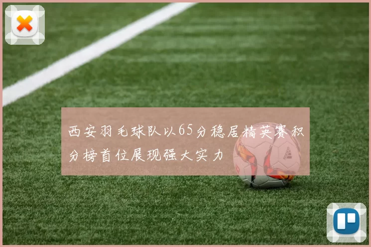 西安羽毛球队以65分稳居精英赛积分榜首位展现强大实力