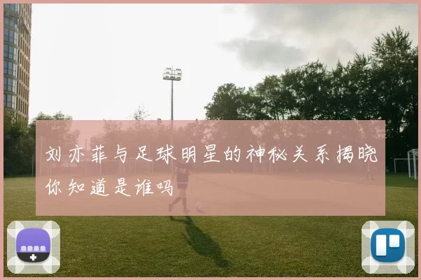 刘亦菲与足球明星的神秘关系揭晓你知道是谁吗